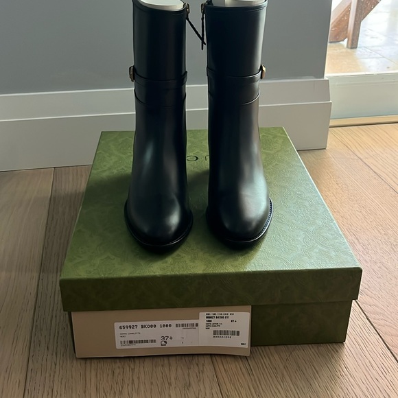 NIB Gucci Napa Leather Boots - Picture 1 of 4